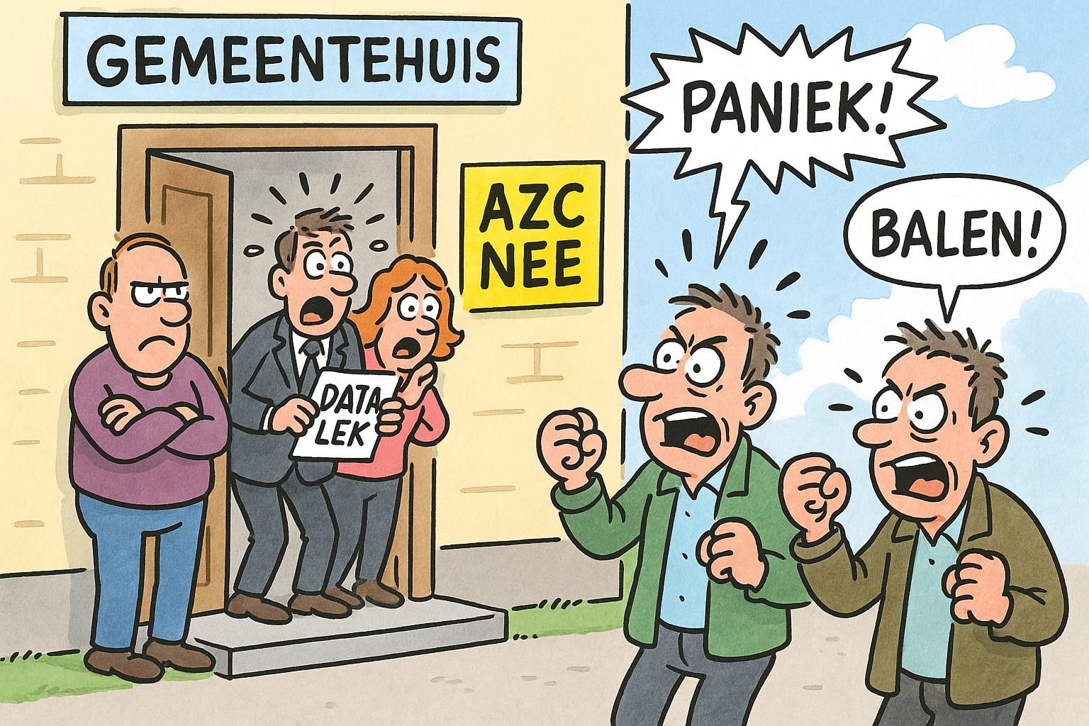 Midden-Delfland onthult per ongeluk persoonsgegevens in pikant dossier: Namen op straat van tegenstanders AZC Den Hoorn