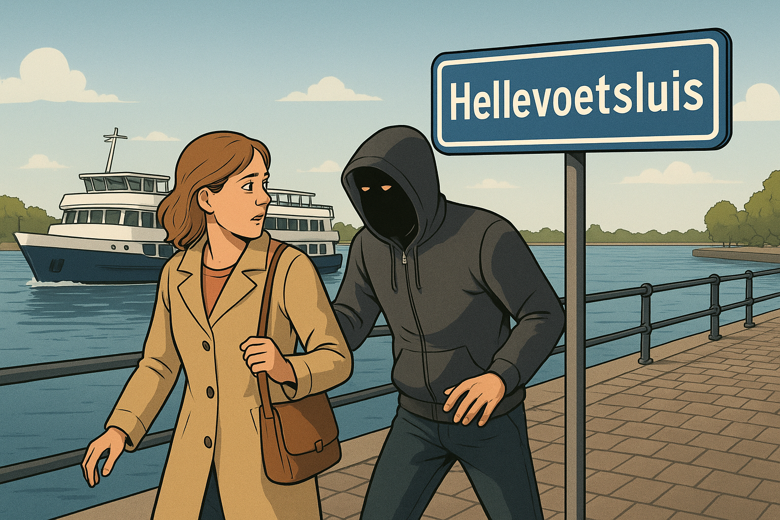 BVNL Voorne aan Zee commisieleden schieten te hulp, Slachtoffer weet beroving in Hellevoetsluis te voorkomen.